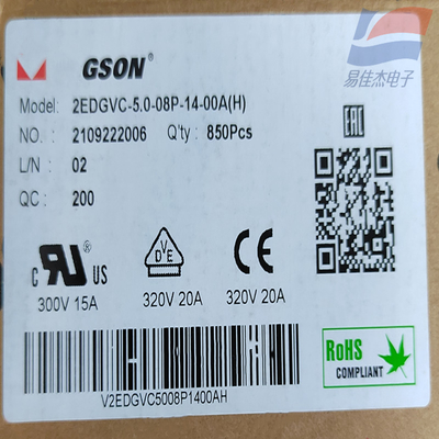 بلوک پایانه قابل اتصال کانکتور جهانی 2EDGK-5.0-08P-14-00A (H)