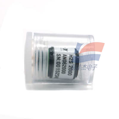 H2S 2000 حسگر حساسیت گاز برای 0-2000 Ppm محدوده اندازه گیری 60 25 NA/ppm 10 Ohm Load Resistor