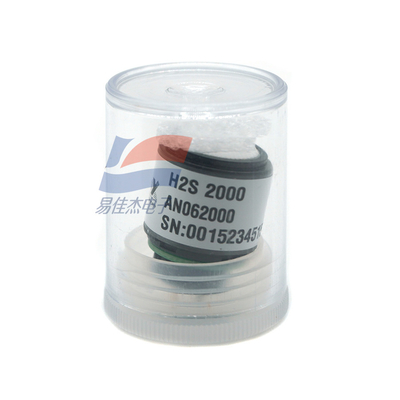 H2S 2000 حسگر حساسیت گاز برای 0-2000 Ppm محدوده اندازه گیری 60 25 NA/ppm 10 Ohm Load Resistor