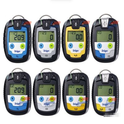 آشکارساز گاز تکی YJJ PAC 8500 CO/H2S/O2 مانیتور گاز شخصی قابل حمل IP68