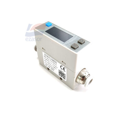 YJJ AFM0711H00 Thermal MEMS Gas Mass Flow Meter 0-100L/min RS485 1-5V NPN Alarm LCD Display